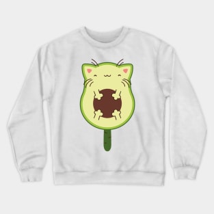 Avocado cat Crewneck Sweatshirt